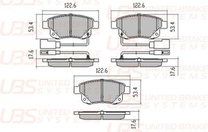 Колодки тормозные задние дисковые к-кт для Ford Transit 2006-2013