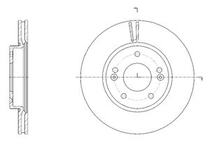 Диск тормозной передний gr21474 G-Brake