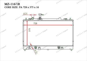 Радиатор основной Gerat MZ-116/1R mz1161r Gerat