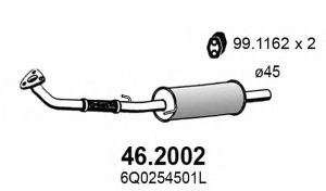 Предглушитель выхлопных газов 46.2002 Asso