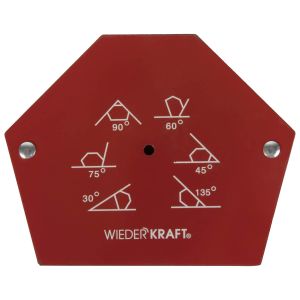 WIEDERKRAFT Сварочный магнит выставляемые углы град. 30;45;60;70;90;135 усилие 75Lbs WDK-65275