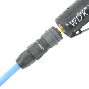 Композитное пневматическое быстроразъёмное соединение ( фитинг ) с креплением шланга обжимной гайкой