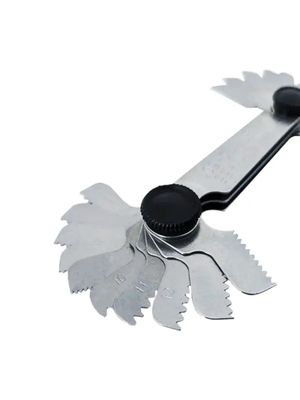 WIEDERKRAFT Шаблон резьбовой резьбомер, шагомер, 60 град и 55 град WDK-MG5560