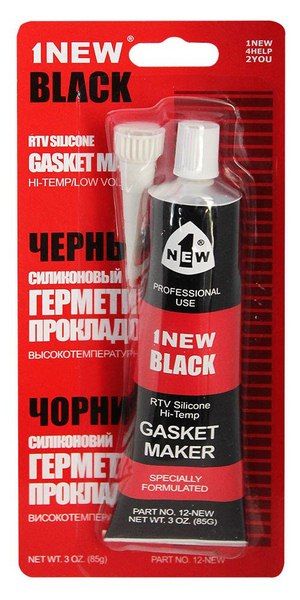 Герметик черный силиконовый 85г 1NEW