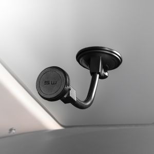 Держатель телефона на лобовое стекло/панель магнитный SKYWAY штанга гибкая