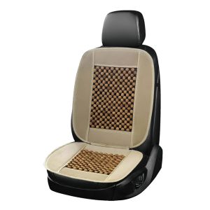 Накидка сиденья массажная SKYWAY Massage-02 дерево/полиэстер бежевый/светлое дерево