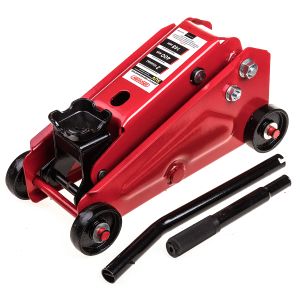 Домкрат гидравлический подкатной  2т h 148-400мм SKYWAY для внедорожников в кейсе