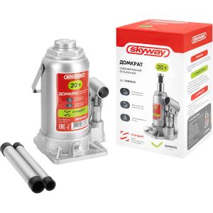 Домкрат гидравлический бутылочный SKYWAY СТАНДАРТ 20т h 225-430мм