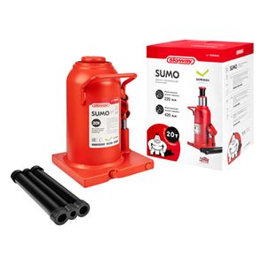 Домкрат гидравлический бутылочный SKYWAY SUMO 20т h 220-420мм в коробке+сумка
