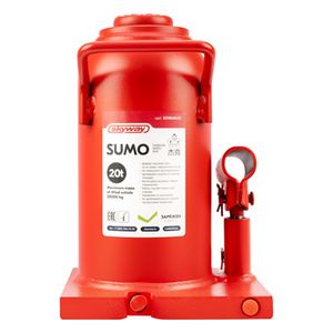 Домкрат гидравлический бутылочный SKYWAY SUMO 20т h 220-420мм в коробке+сумка
