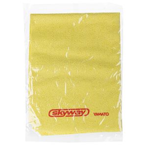 Салфетка замша искусственная 43*32см SKYWAY малая в тубе c микрофиброй гибридная YAMATO