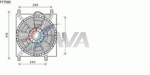 Вентилятор, охлаждение двигателя FT7580 Ava