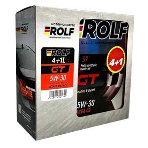 ROLF GT 5W-30 C3, 4+1л. (металл)АКЦИЯ Моторное масло