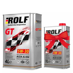ROLF GT 5W-30 A3/B4, 4+1л. (металл)АКЦИЯ Моторное масло