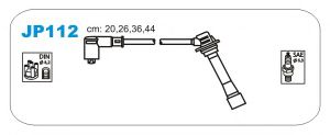 Комплект проводов зажигания JP112 Janmor