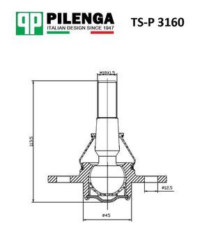 Шаровая опора  Fiat Ducato Q18 tsp3160 Pilenga