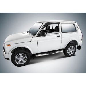 Дефлекторы окон, AutoFlex, для Lada Niva 3d 1978-, литьевой поликарбонат, 2 шт.