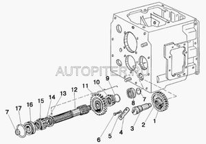 Шестерня ходоуменьшителя 701701224 МТЗ