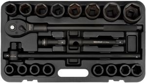 набор головок ударных 3/4" 19-50 мм (20пр.; 6PT; Cr-Mo; кейс) АвтоDело (39830)