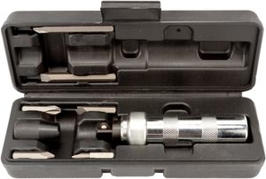 отвертка ударно-поворотная (хром; 6насадок;футляр) АвтоDело (40002)