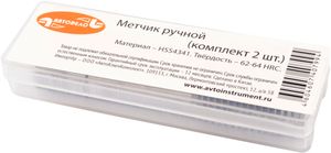 метчик ручной М18*1,25мм АвтоDело (набор 2шт.пластм/ф) 40806