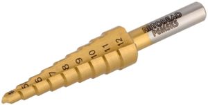 сверло ступенчатое 4.0-12.0 мм 9 ступеней Р6М5К5 АвтоDело 40812