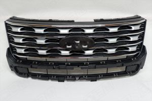 Решетка радиатора Ford Explorer 5 U502 2015-2017, серебристая OEM3138 O.E.M.