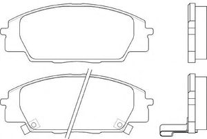 Комплект тормозных колодок, дисковый тормоз P 28 032 Brembo