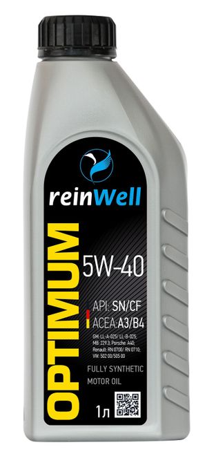 Моторное масло 5W40 A3/B4 1л 4932 4932 ReinWell