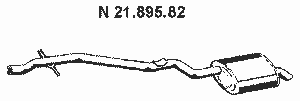 Глушитель выхлопных газов конечный 21.895.82 Eberspecher