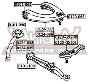 Шарнир 0120GX90L Asva