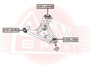 Подвеска 0701GVRU Asva