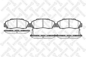 Комплект тормозных колодок, дисковый тормоз 362 032B-SX Stellox