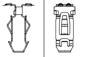 Скоба крепления обшивки для Seat Alhambra 2010> 3C8868280 Vag