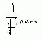 Амортизатор задний правый для Nissan Sunny N14 1990-1995 632072 Kayaba