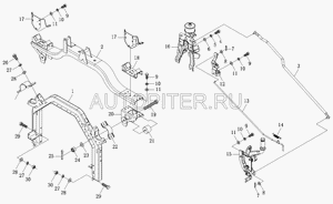 Корпус замка в сборе 1b22050200201 Foton