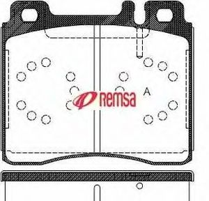 Комплект тормозных колодок, дисковый тормоз 0420.00 Metzger