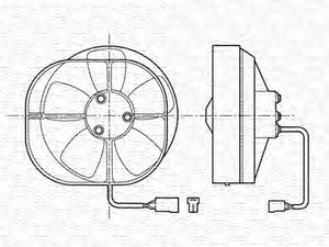 Вентилятор салона 069401280010 Magneti Marelli
