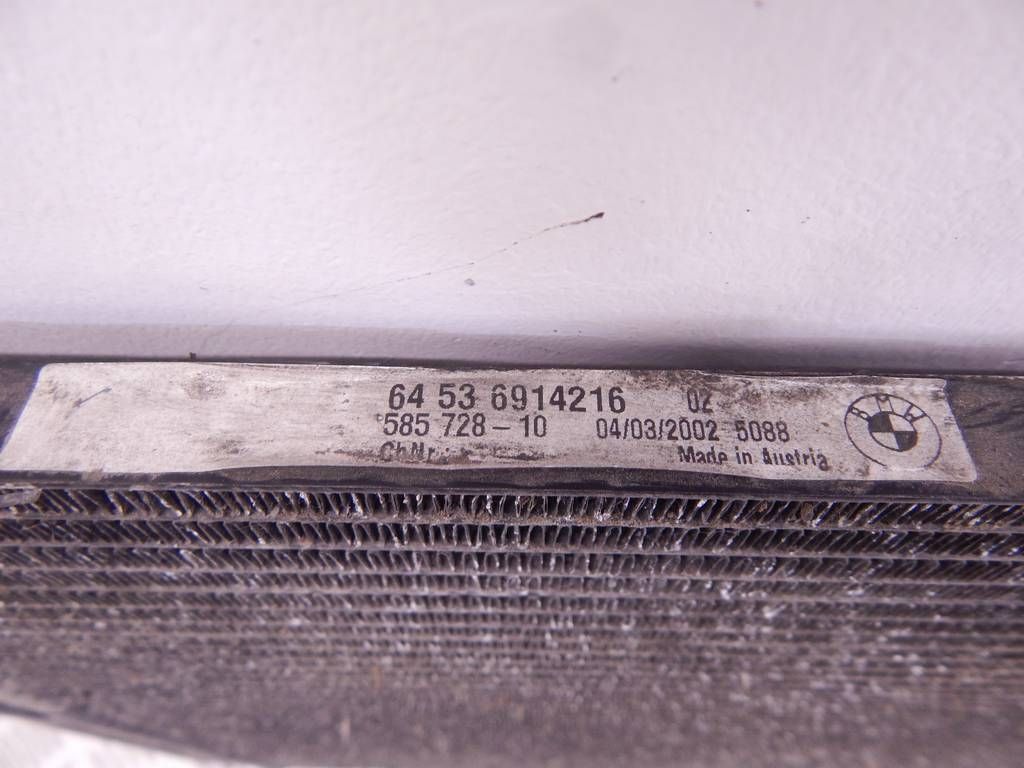 Б/У 64536914216 Радиатор кондиционера BMW X5 (E53) АРТ: 18.18-1574142 buq18181574142 Б/У запчасти