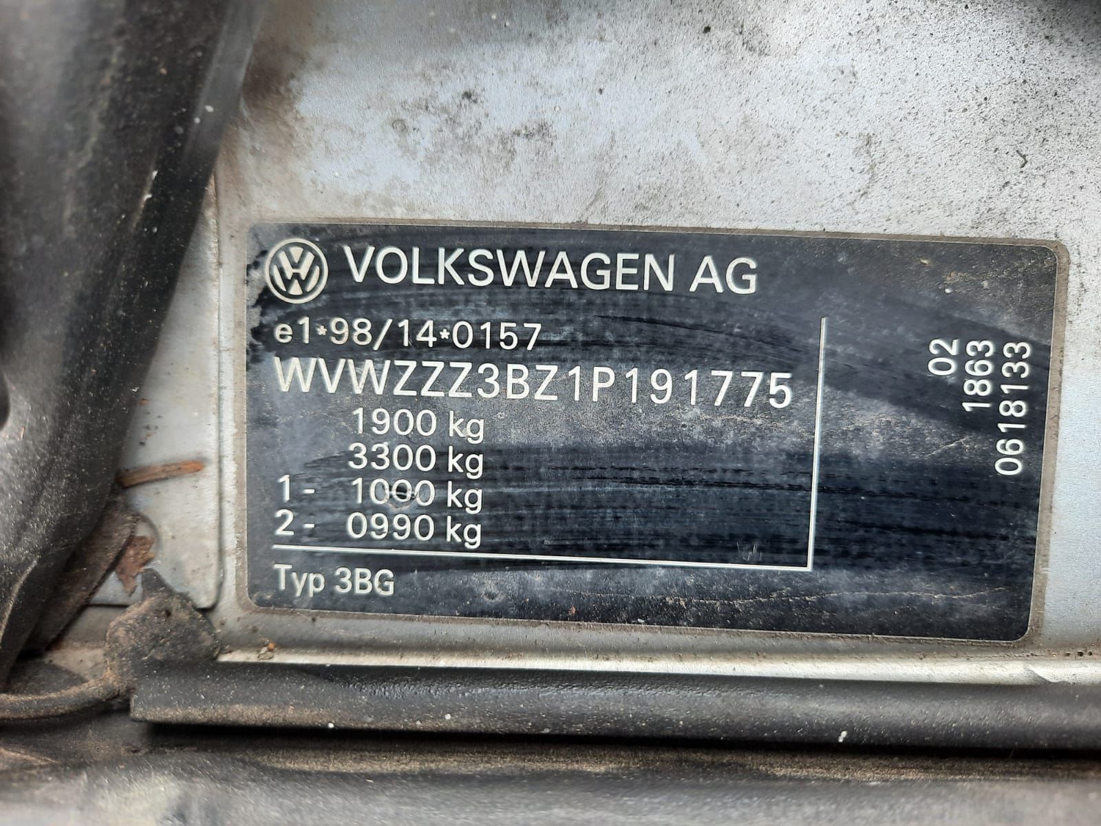 Б/У 3B0963563C01C Кнопка обогрева сидений Volkswagen Passat 5 GP (2000-2005) левая, ет накладки Пров bu6a1877612 Б/У запчасти