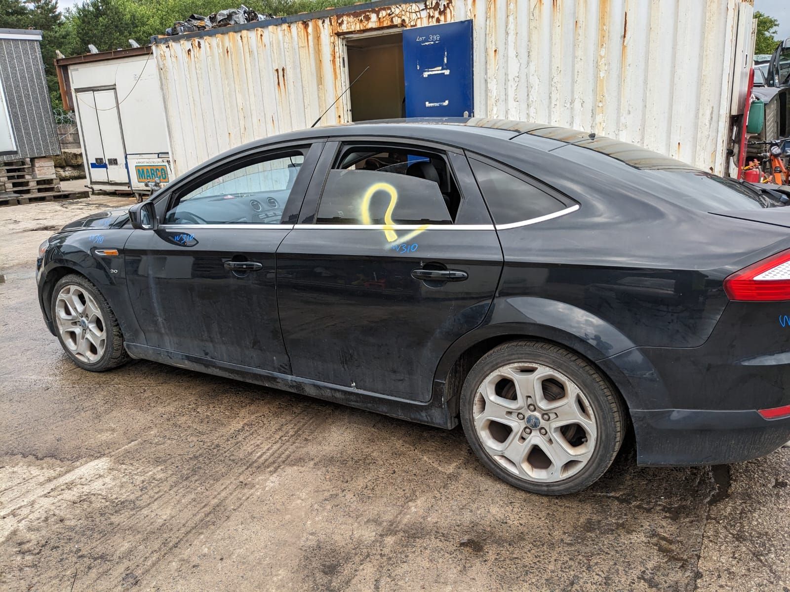 Б/У 1437721 Ручка двери наружная задняя левая Ford Mondeo 4 (2006-2014) Англицарапины Проверочный ср bu6a1851581 Б/У запчасти