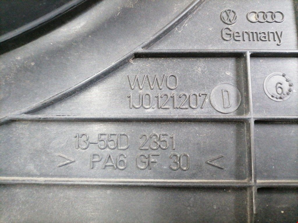 Б/У 6X0959455F Вентилятор радиатора основного Audi A3 8L (1996-2003) на диффузоре  Проверочный срок bu6a2043551 Б/У запчасти