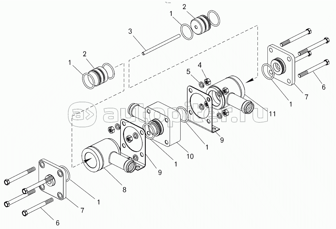 Распределитель топлива (7555Е-1183050);Fuel distributor
