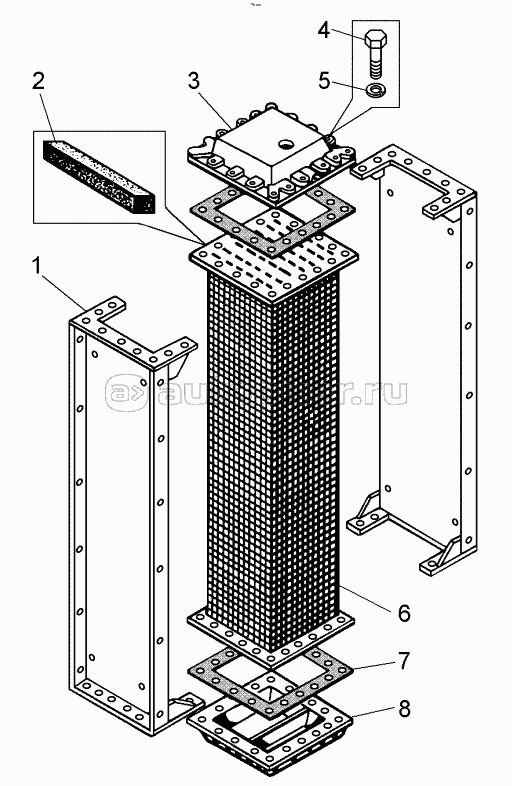 Радиатор (ширина 200 мм) (540-1013010);Radiator (width 200 mm)