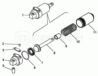 Цилиндр пневматический БелАЗ-7540А, 7540B