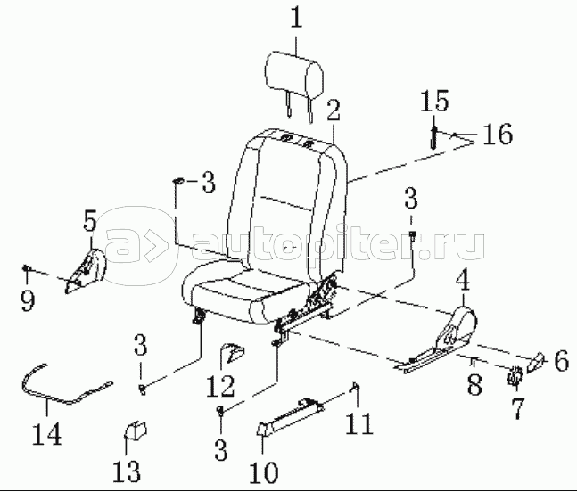 Сиденье водителя «Эконом», «Комфорт», «Респект»