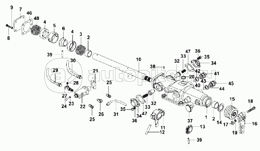 Схема переключения передач 9js135a