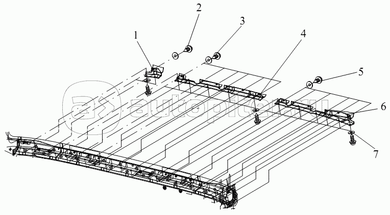 Декоративная лента наружной пластины передней обшивки