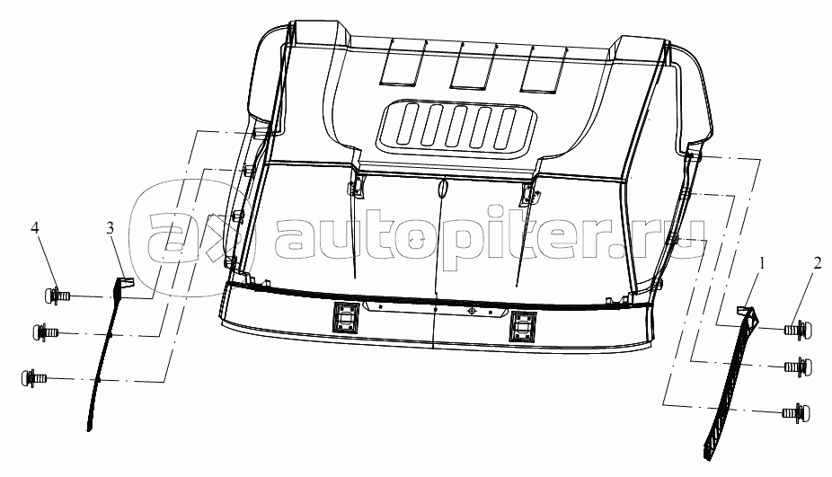 Декоративная лента – крышка (высокая крышка)