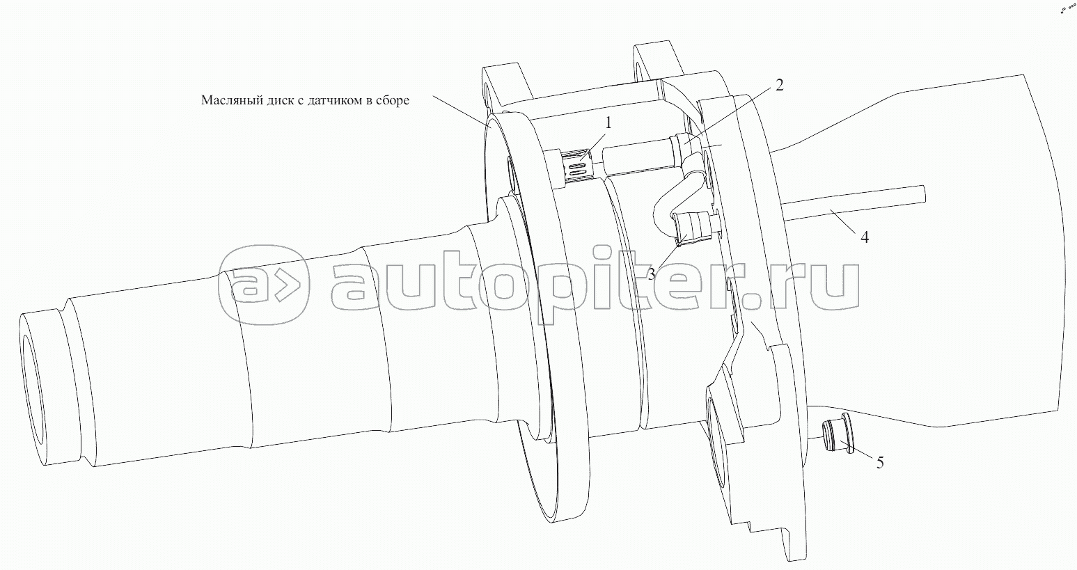 Датчики частоты вращения колес заднего моста